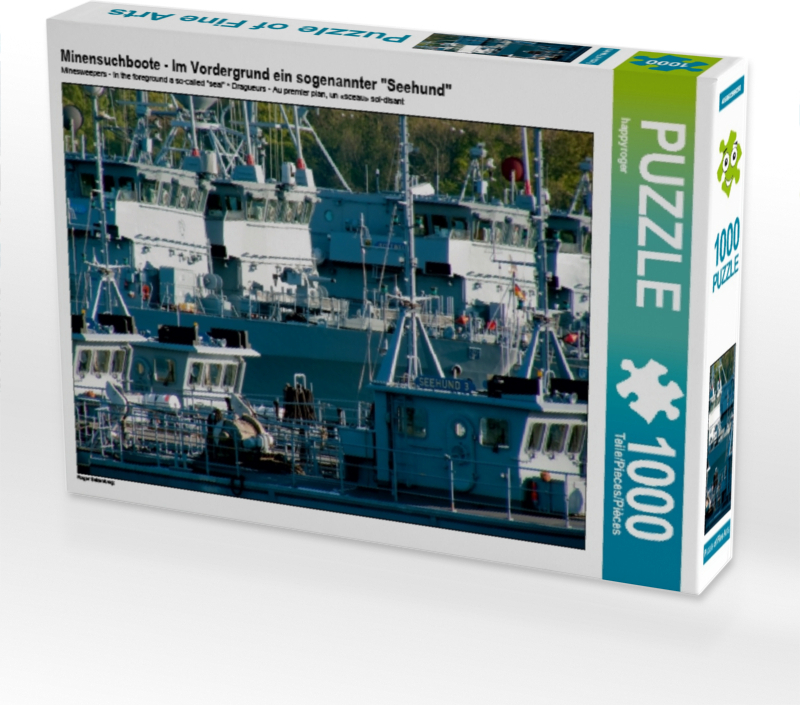 Calvendo Minensuchboote - Im Vordergrund ein sogenannter "Seehund" 1000 Teile Puzzle quer 640x480mm, CALVENDO; 7378174