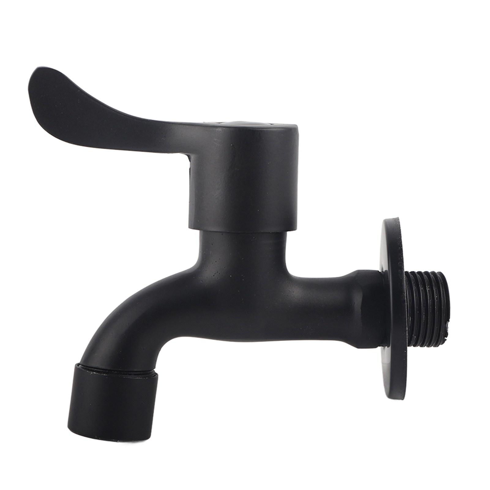 Cocosity Waschmaschine Wasserhahn,Edelstahl Wasserhahn,Schwarz Waschmaschine Wasserhahn,Garten Wasserhahn,Wasserhahn