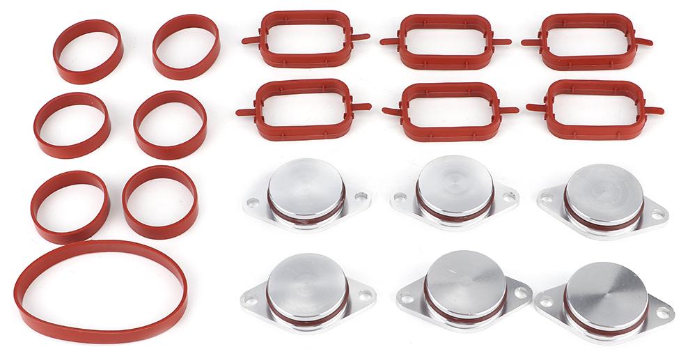 Gistuch Swirl Blanks Klappen Reparatur-Löschsatz mit Ansaugdichtungen 11617790198 Passend für E38 E39 E46 E53 E60 Diesel