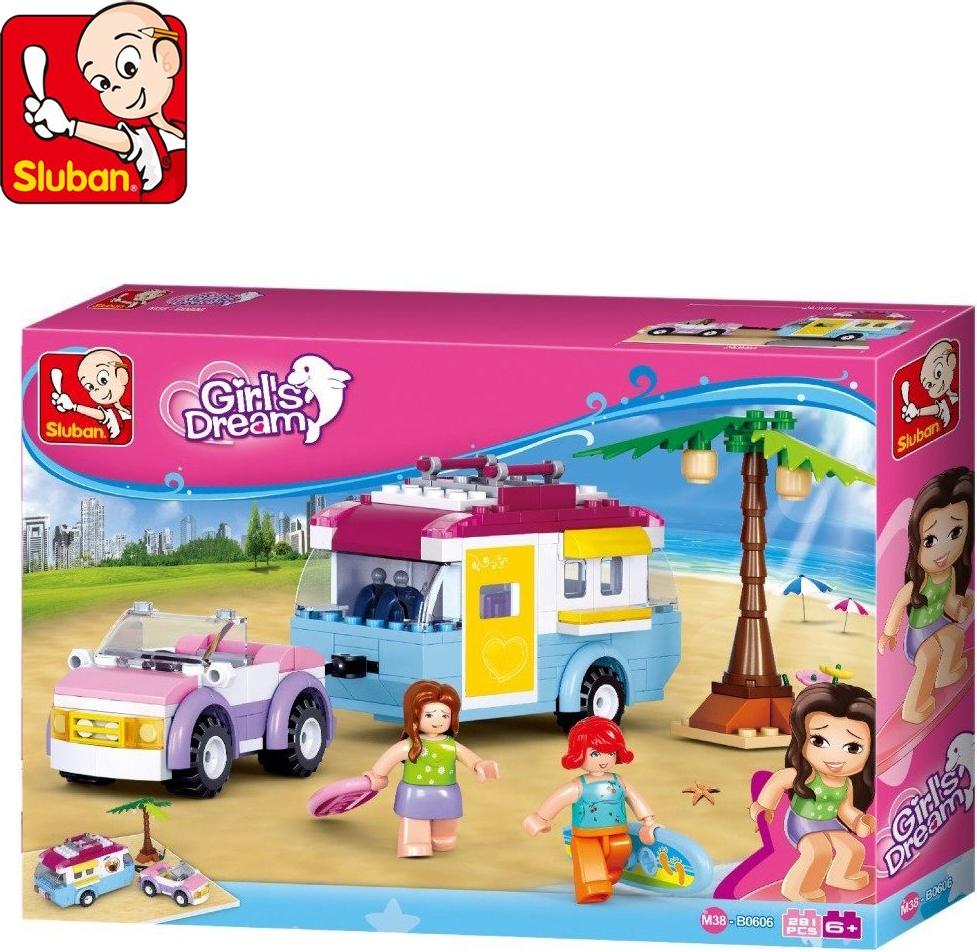 Sluban BLOCKS SLUBAN GIRLS DREAM BEACH CAMPER Sluban_M38-B0606