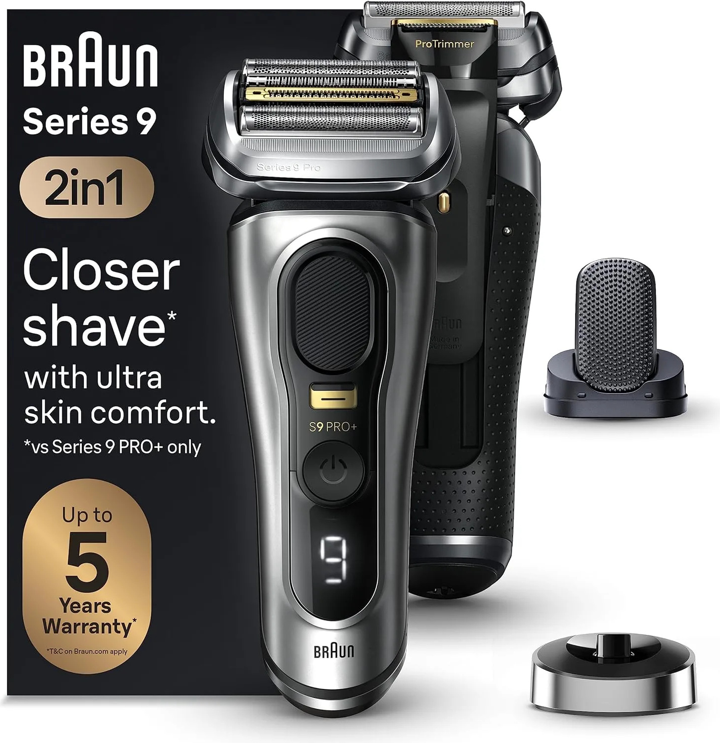 Braun Series 9 Pro+ Rasierer Herren Elektrorasierer 5 Pro Rasierelementen Mens Hochleistung