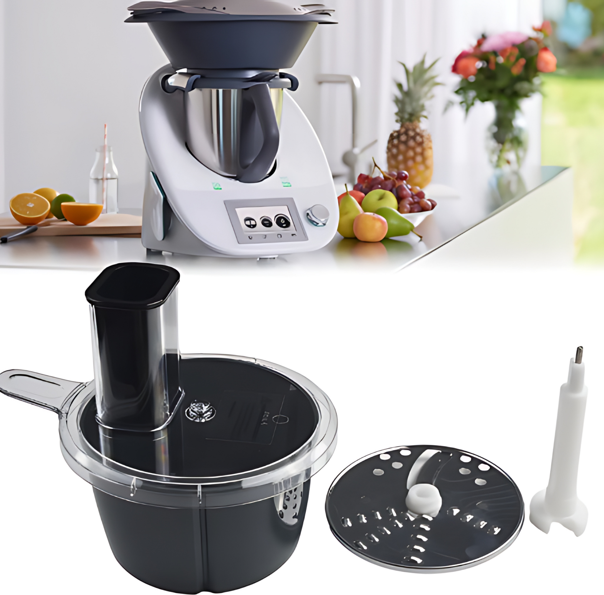 HS.Supply Gemüseschneider und -hobel für Thermomix TM6/TM5 - Zubehör passend für Thermomix