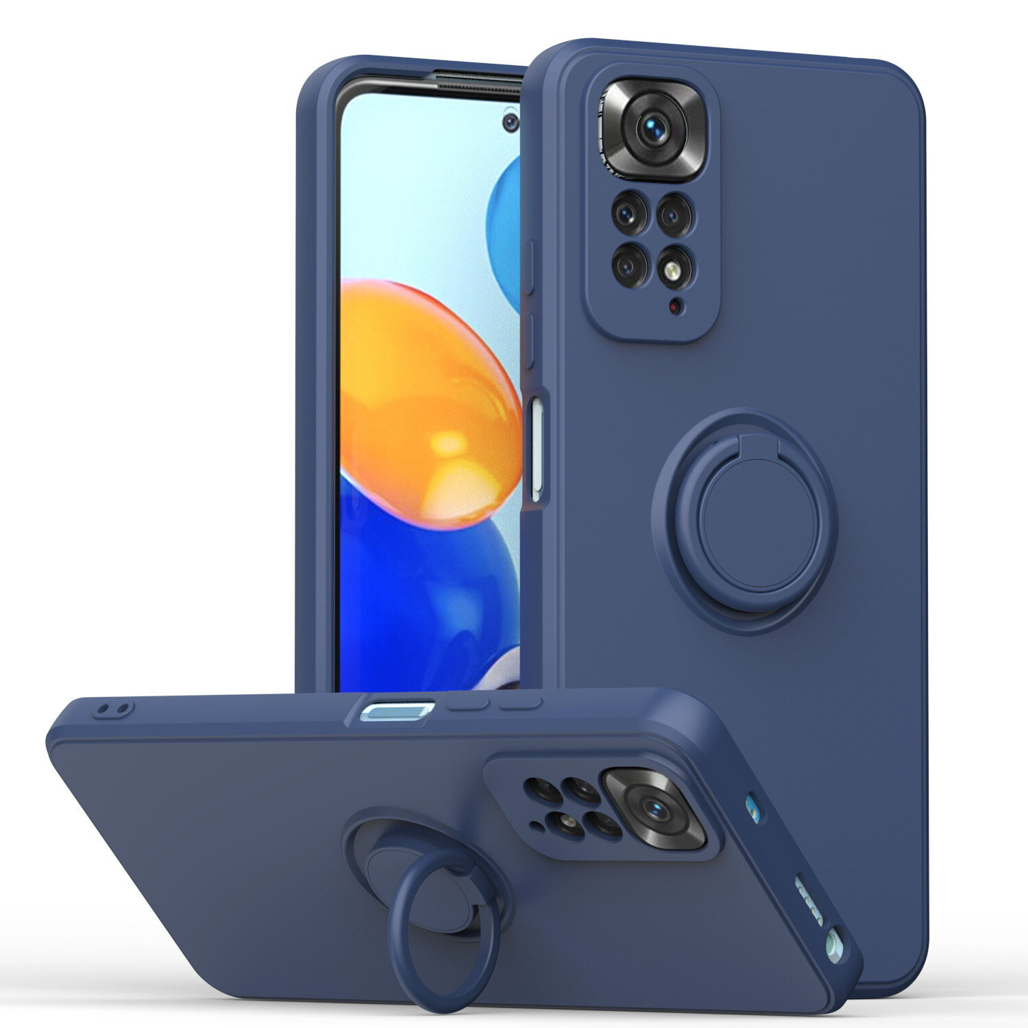 Cover Xiaomi Redmi 13 4G ESTH® Cover Per Xiaomi Redmi 10A 4G/Redmi 9C Custodia In Silicone A Antiurto 360°, Rugged Doppia Redmi 13 Lite