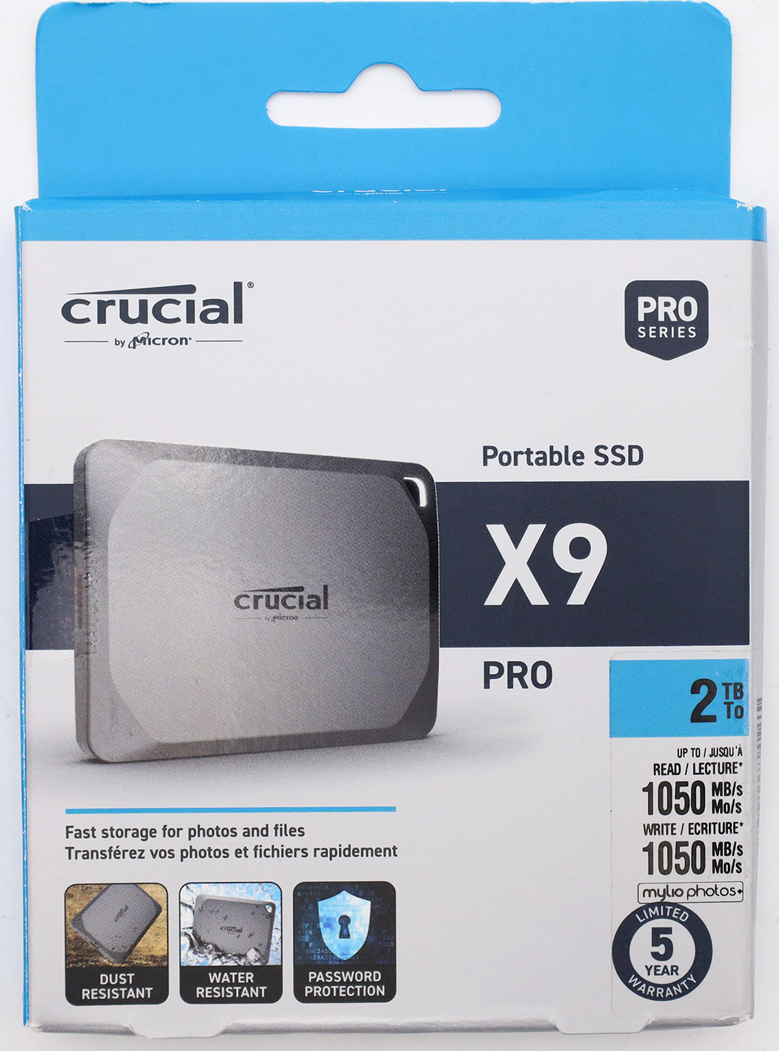 Crucial X9 Pro Portable SSD 2TB USB-C 3.1 Solid State Drive externer Datenträger CT2000X9PROSSD9