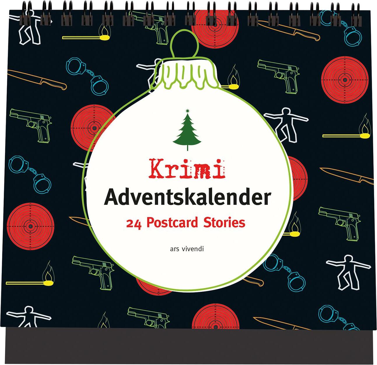 ars vivendi Adventskalender Krimi: 24 Postcard Stories zum Abreißen und Verschicken