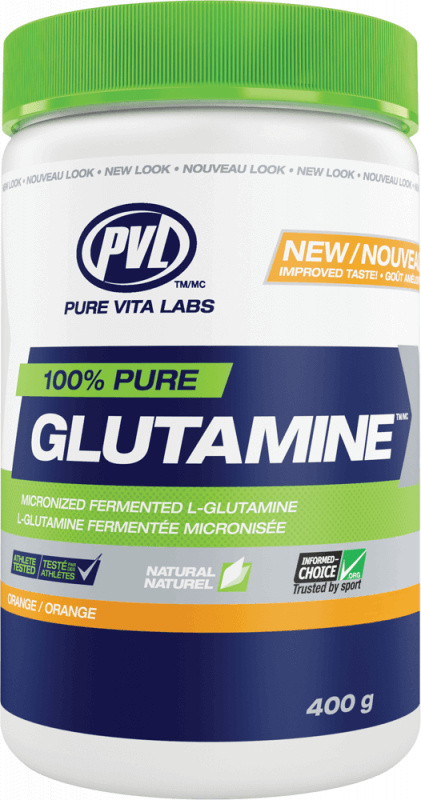 PVL 100% Pure Glutamine (400g) Orange - Aminosäuren - Glutamin FID