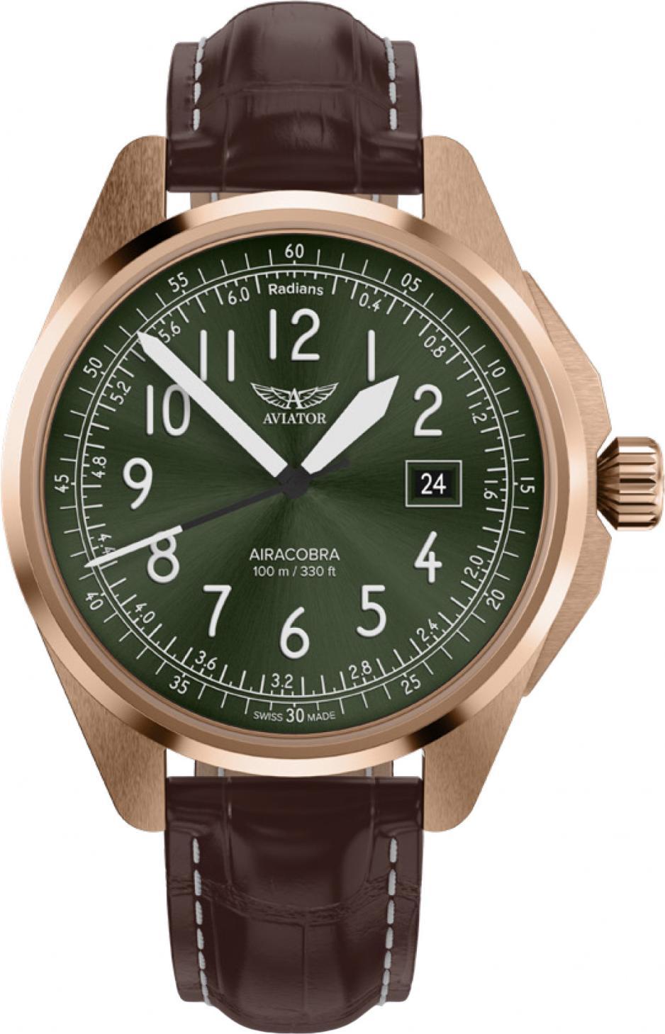 Aviator Fliegeruhr V.1.38.2.324.4 braun