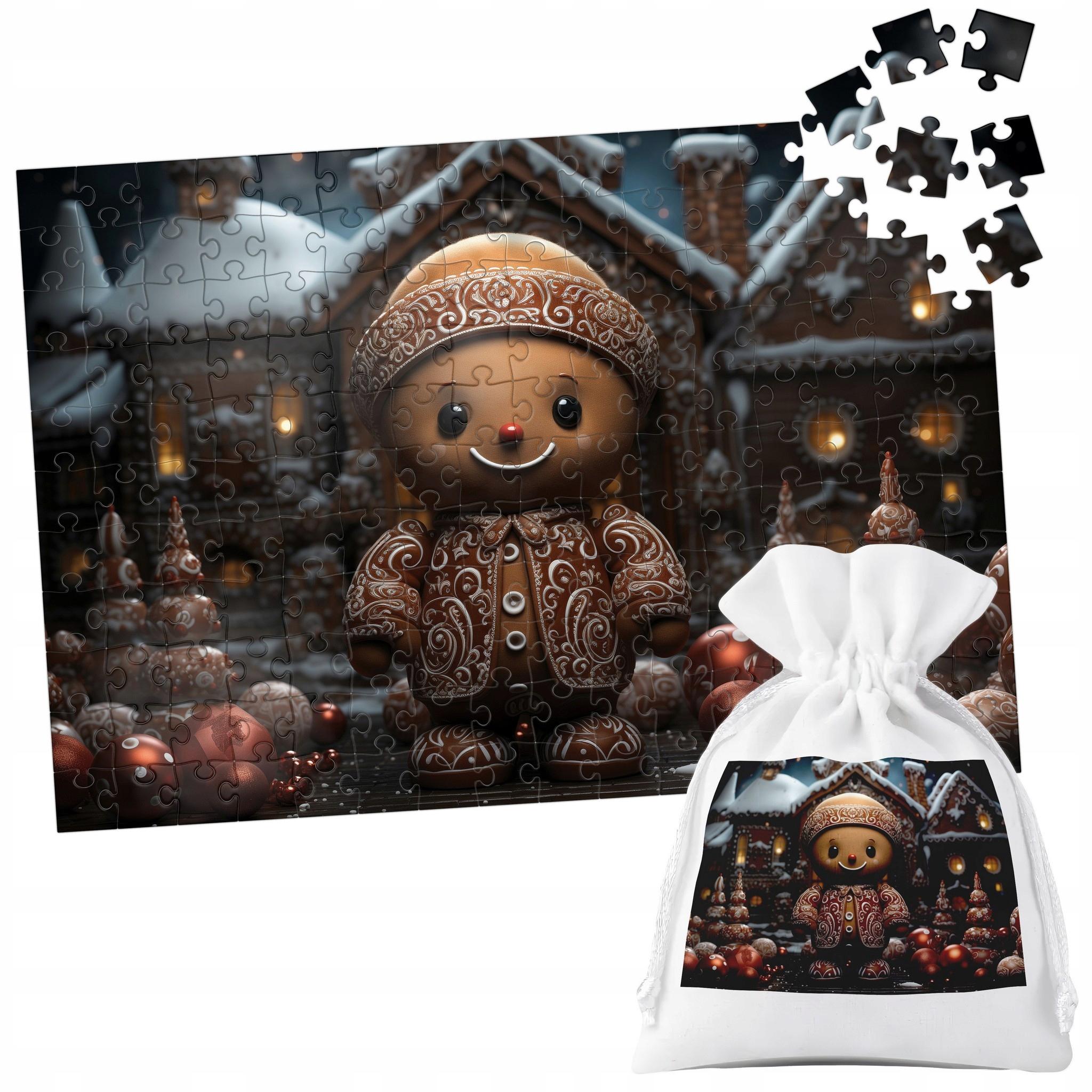 WORLD CASE PUZZLE TRADYCYJNE - ŚWIĄTECZNE WZORY MIKOŁAJ RENIFER PREZENT - 110 el