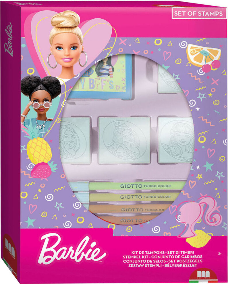 Multiprint Barbie Stamp Set mit 4 Briefmarken 27868
