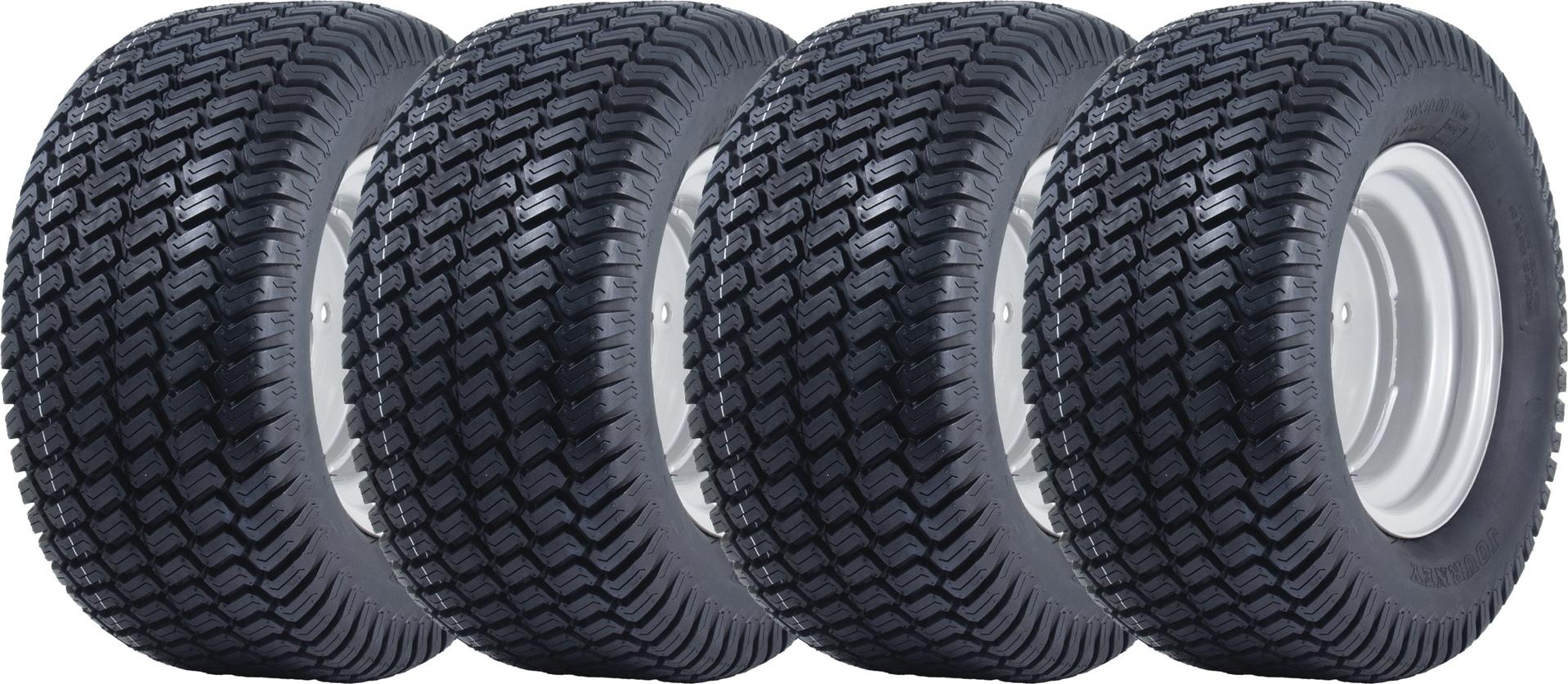 20x10.00-10 disky pre kosačky na trávu 4 vrstvové P332 Road Legal 100mm PCD Rim (sada 4)