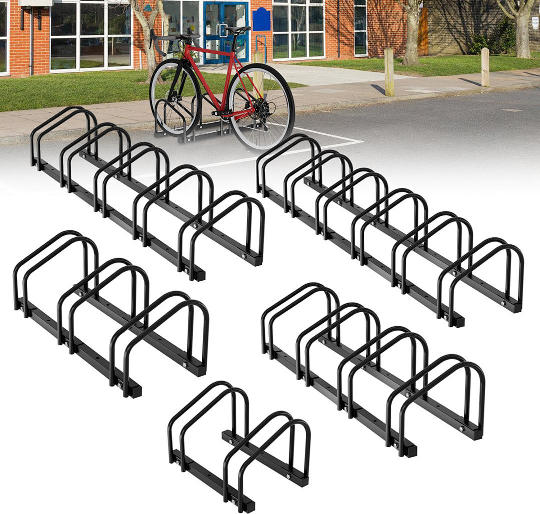 Râtelier Pour 1 Vélo WilTec 395 X 390 X 260 Mm – Support Bicyclette Extensible En Acier Anodisé Avec Fixation Sol