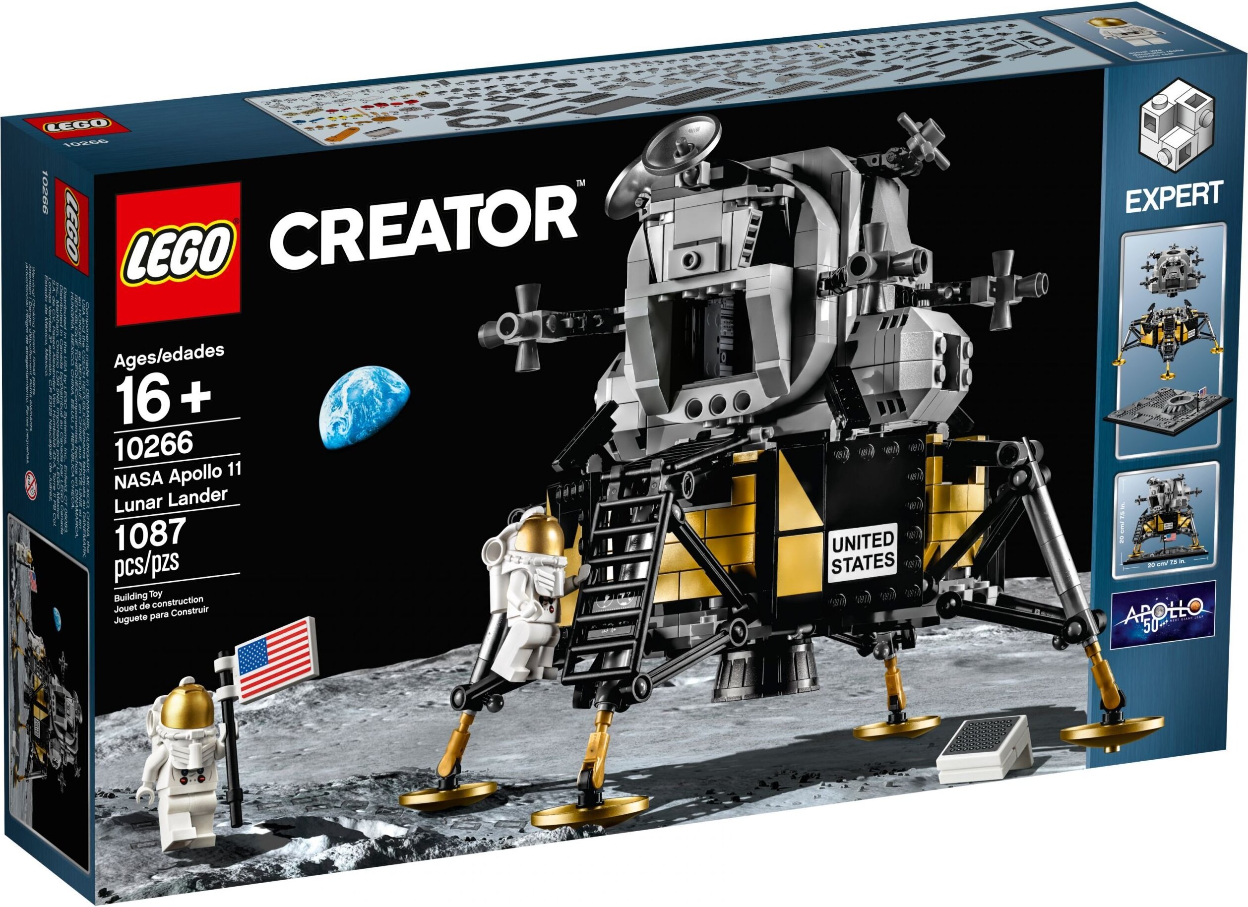 LEGO® Creator Expert NASA Apollo 11 Mondlandefähre - 10266 NEU! Teile 1087x