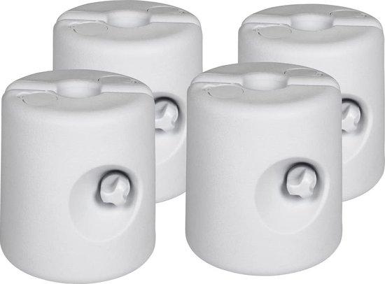 Famanu Wassergewicht Set von 4 - Füllbar mit Wasser - Ø24cm - Gewichte für Pavillon - Weiß SHSHOP