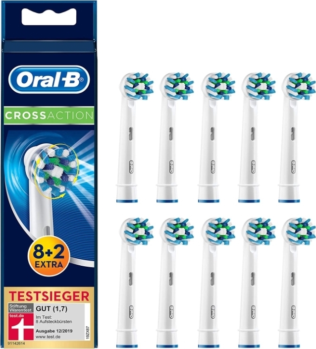 Oral-B 81665364, 10 kusov, Modrá, Biela, 3 mesiace, Nemecko, alle Oral-B elektrische tandenborstels, behalve Oral-B Pulsonic, 70 g
