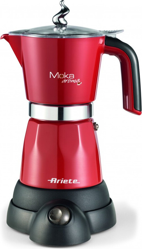 ARIETE Espressokocher 6/4 Tassen Espresso Maker Espressokanne Kaffeekocher Neu 09 1368/06 mokina gran red