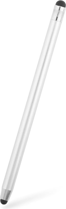 Techsuit (JC01) univerzálne stylus pero - Biela/strieborná KP31159