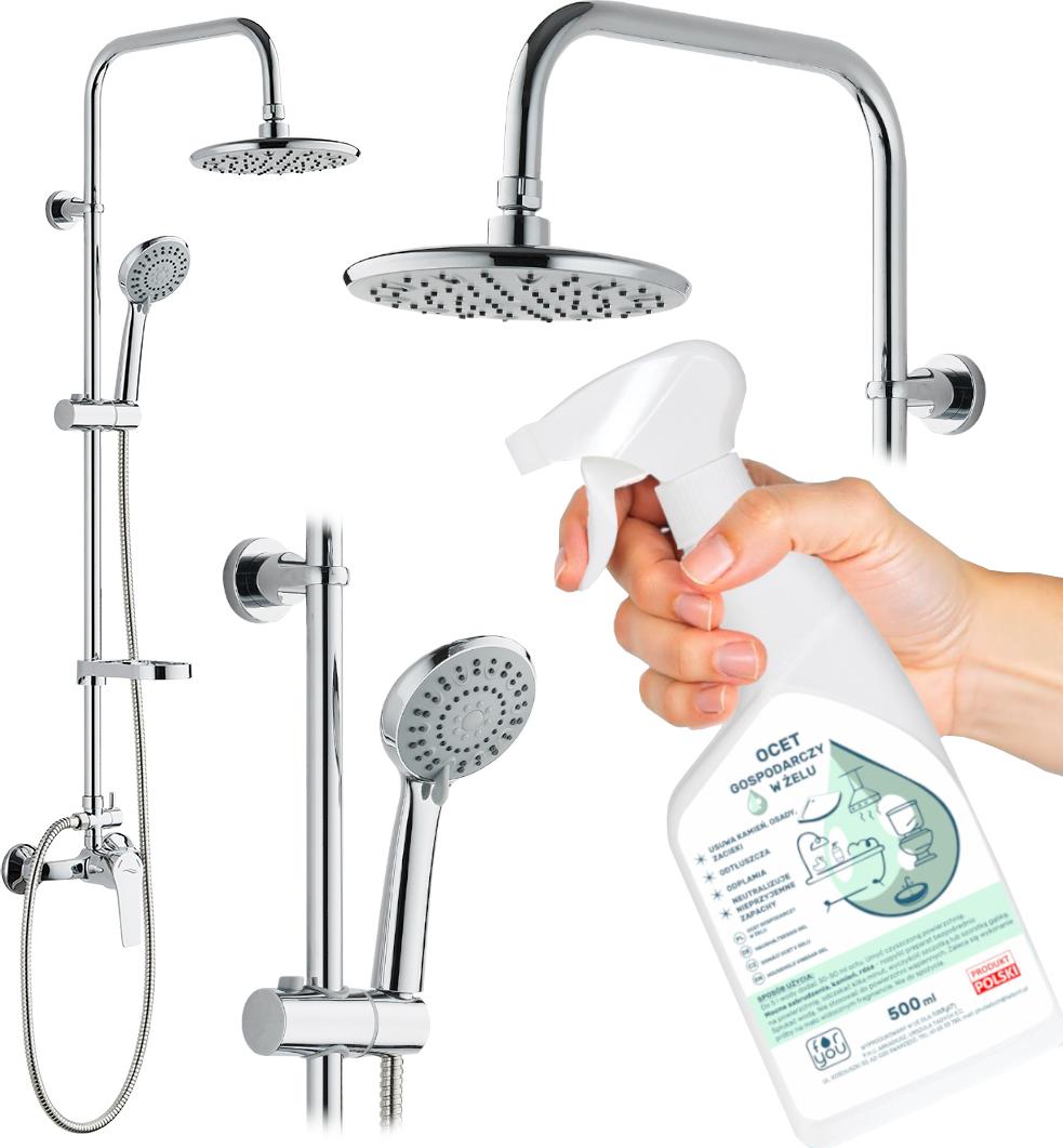 Kuchinox ENNA DUSCHSET mit Chromhahn + Haushaltsessig