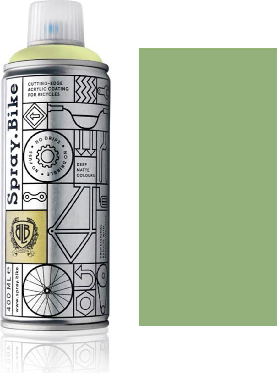 SPRAY.BIKE Fahrrad Lackspray Keine GRUNDIERUNG notwendig - Acryllack Spray 400 ml, Farbe:Royal Oak COSMOS-48107