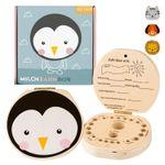 flexilife Kinder Zahnbox mit Tiermotiven Zahndose für Milchzähne Zahnfee