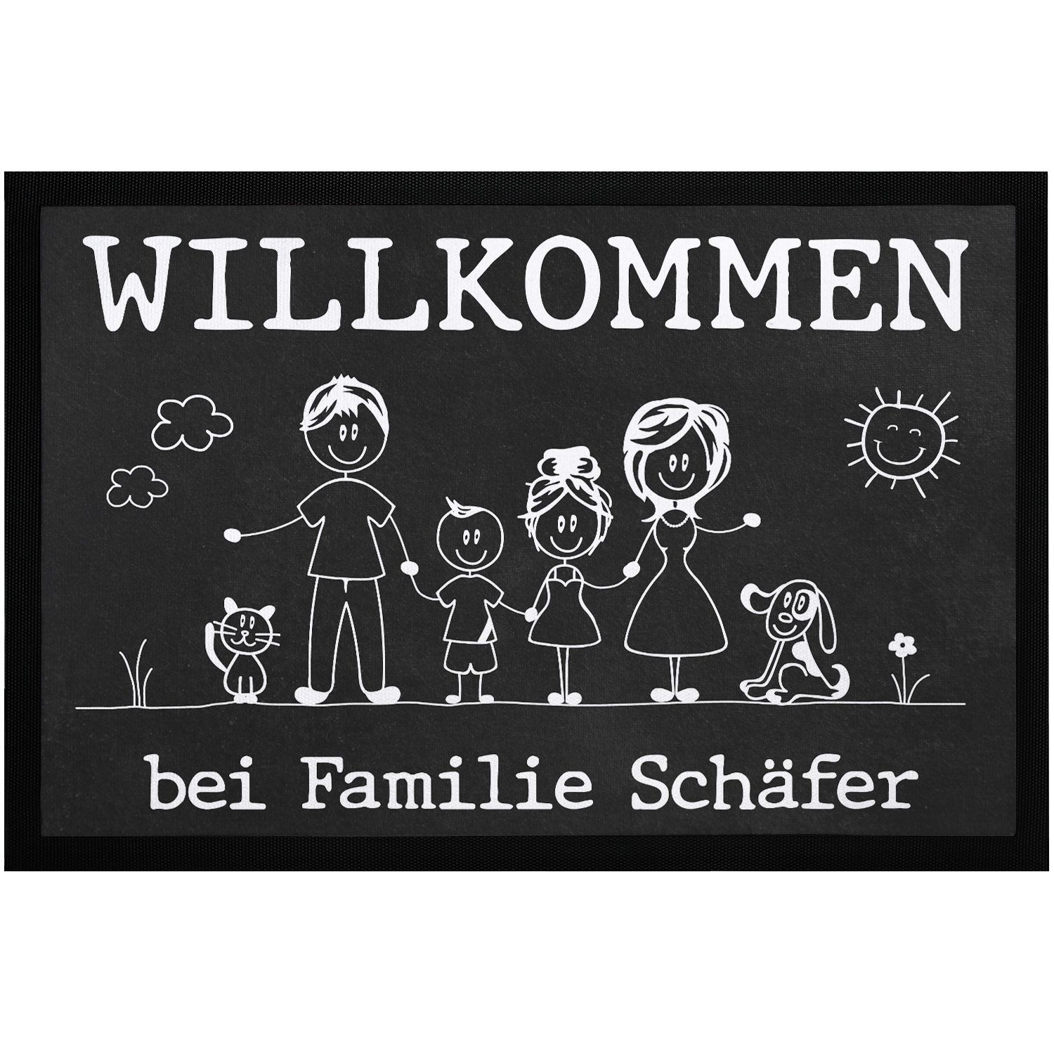 iki yüzlü başarmak klasik  Fußmatte Familie 1, 2, 3 Kinder & mehr + | Kaufland.de