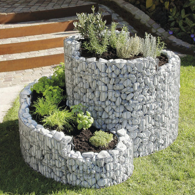 Bellissa Haas Kräuterspirale bellissa Gabione Grünkraut 140 x 110 x 80 cm 4501