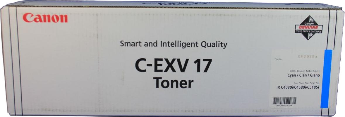 Canon C-EXV17 Toner Cyan, 30000 strany, Azúrová, 1 kusov