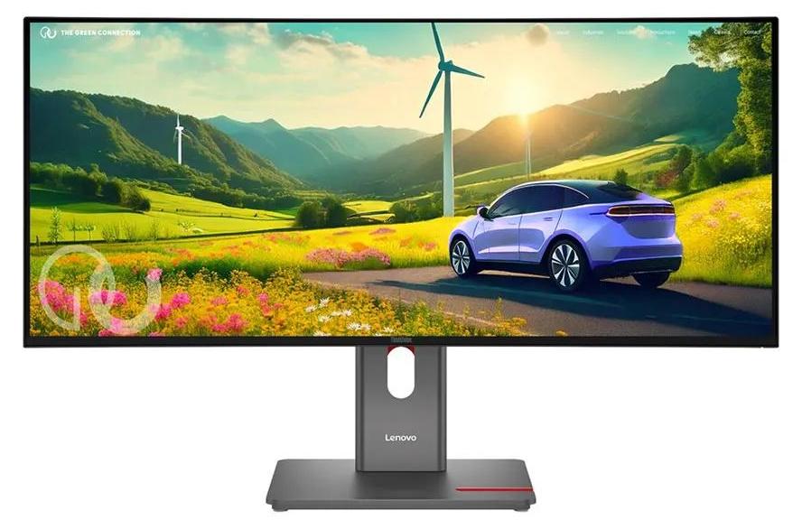 Lenovo ThinkVision P34WD-40, 86,4 cm (34"), 3440 x 1440 px, Wide Quad HD, LCD, 6 ms, Čierna