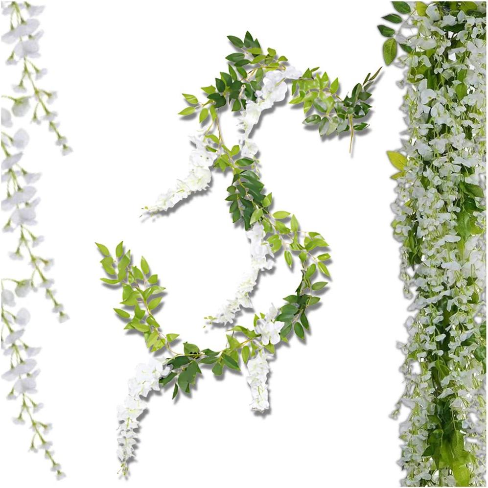 Camerazar Bianco appendere fiori artificiali decorativi su