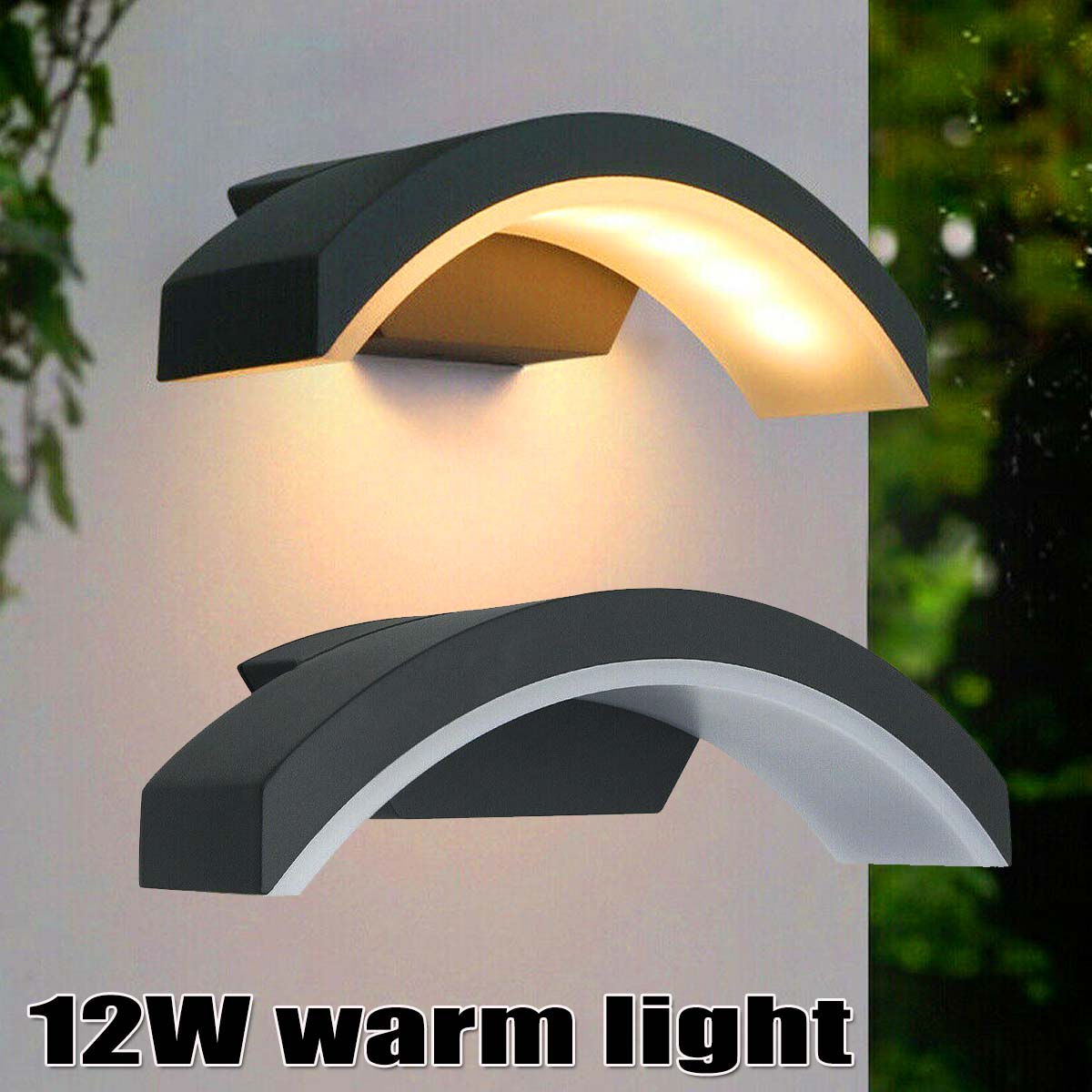 12W LED Wandlampe IP65 Warmweiß Außen Flurleuchte Wandleuchte Effektleuchte 12W LED Wandlampe IP65 Warmweiß Außen Flurleuchte Wandleuchte Effektleuchte