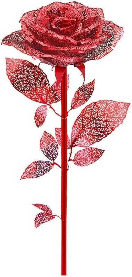 3D-Puzzle, Rote Rose, Piececool, Metall, 15 Teile