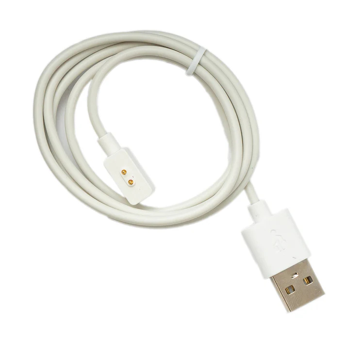 SYSTEM-S USB 2.0 kábel 100 cm nabíjací kábel pre Redmi Watch 4 smartwatch adaptér v bielej farbe