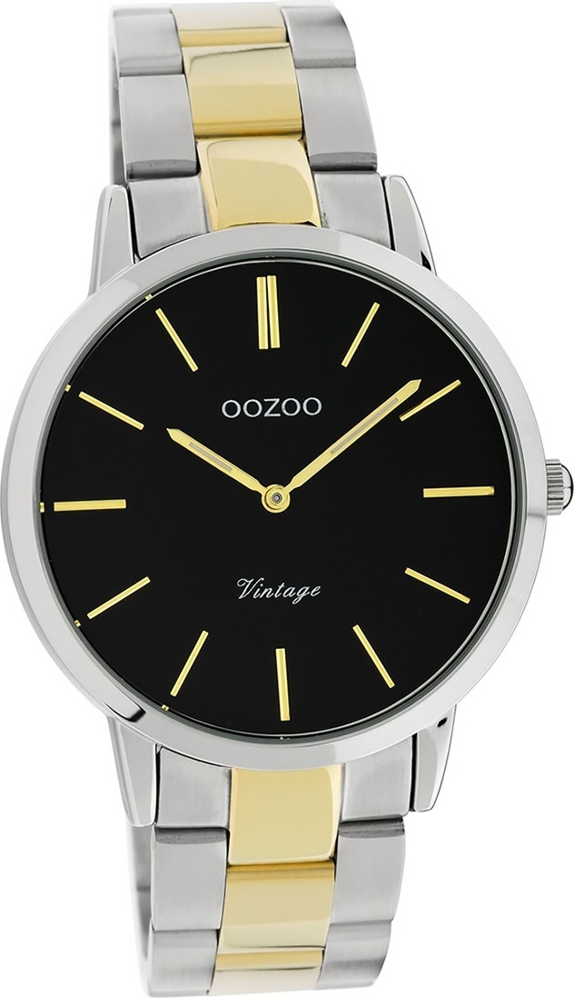 Oozoo Nerezová oceľ Dámske hodinky C20107 náramok strieborné zlato Vintage Series D2UOC20107