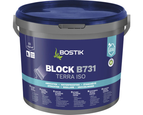 Bostik Block B731 Terra Iso Bitumen Isolieranstrich 5 Liter Eimer Schutzanstrich 30622984