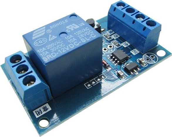 RoboMall 12V Relais Modul mit Start/Stop-Button