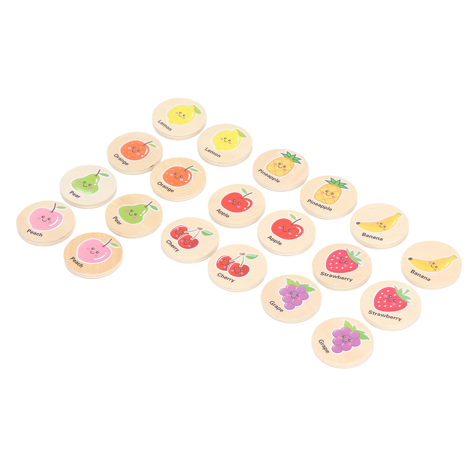 Cocosity Holz-Memory-Spiel,Holz-Match-Spiel,Memory-Matching-Spielzeug,Lern-Memory-Matching-Spiel,Holz-Match-Memory-Spiel,Kinder-Memory-Matching-Spielzeug