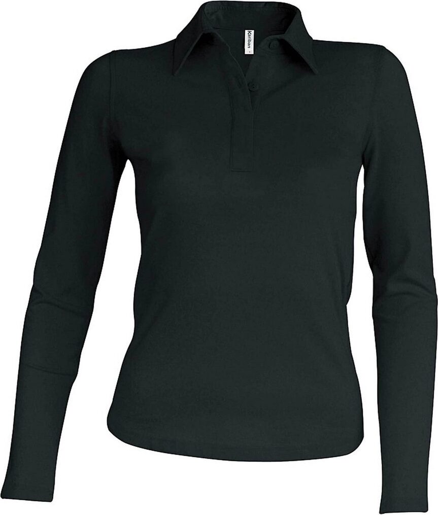 Kariban Damen Piqué Poloshirt Langarm ep-91260