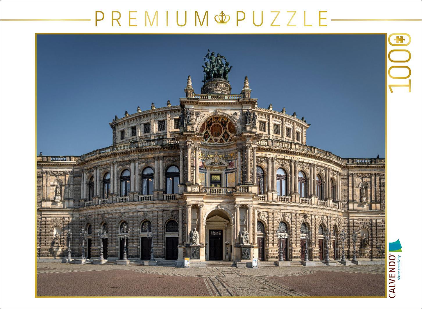 CALVENDO Puzzle Semperoper Dresden | 1000 Teile Lege-Größe 64x48cm Foto-Puzzle für glückliche Stunden