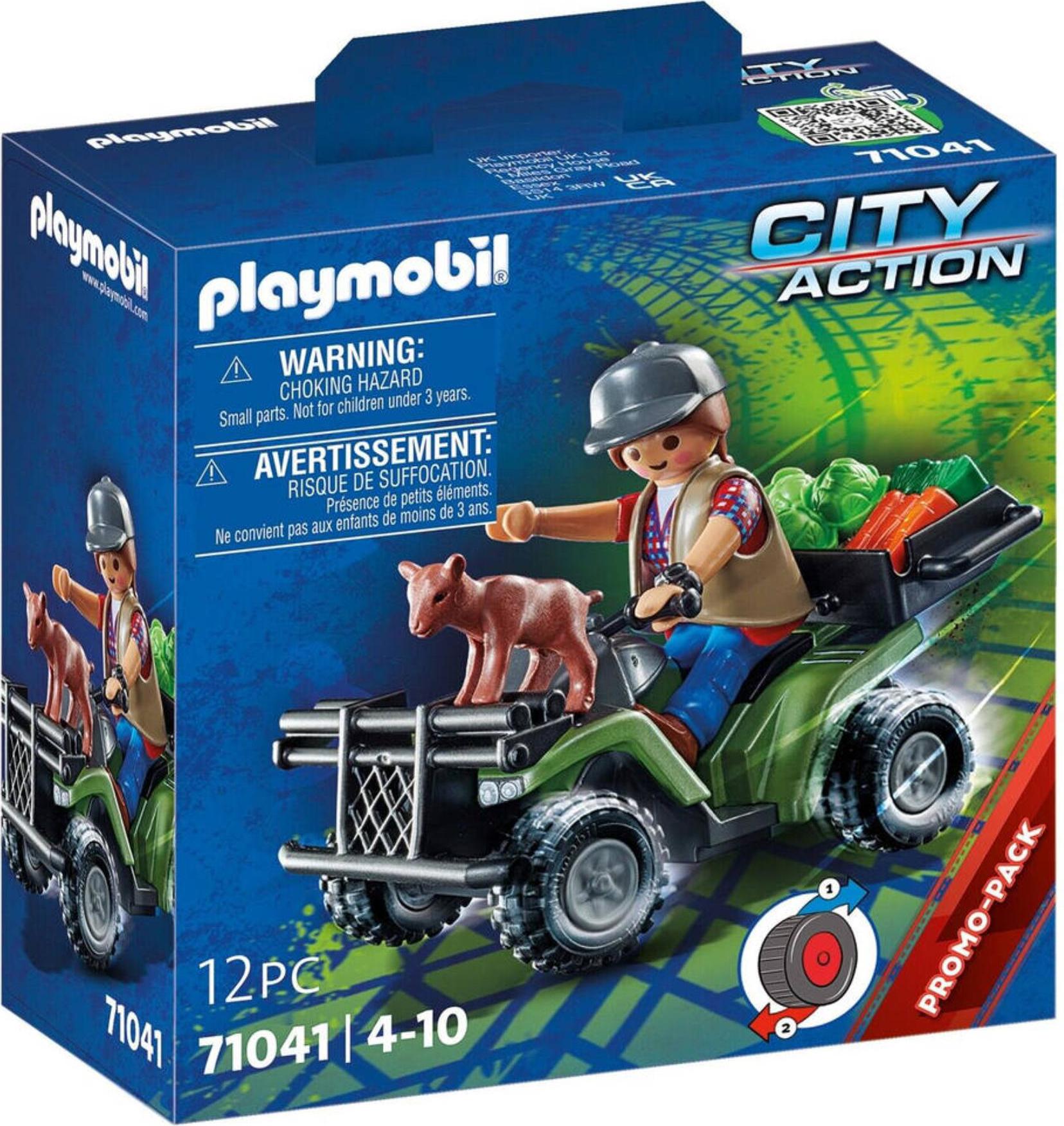 PLAYMOBIL City Farm Quad Bauernhof Spielzeug Bauset