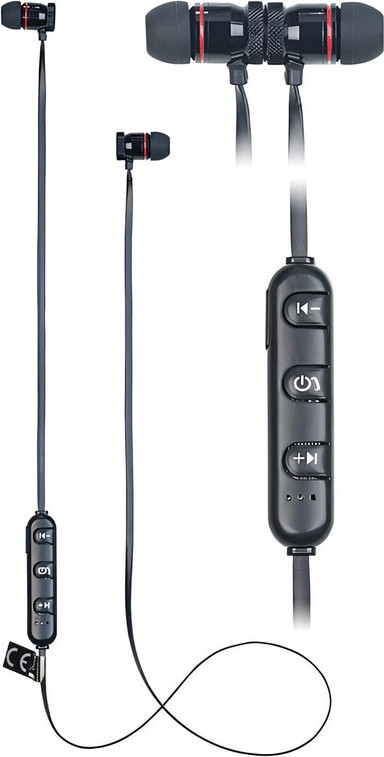 Omegon Bluetooth In-Ear-Stereo-Headset mit Magnet, Bluetooth 5.0