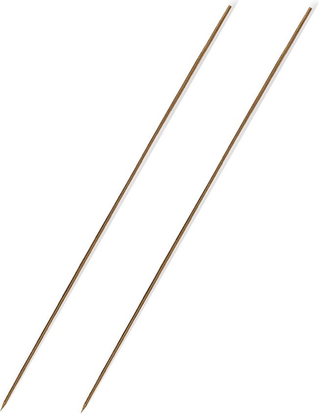 Zebco 20cm Wurmnadeln - 2 Ködernadeln Messing 6253020