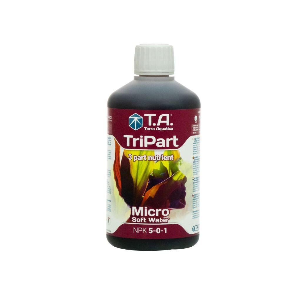 Terra Aquatica (GHE) GHE Terra Aquatica Flora Micro Weiches Wasser 0.5L für Growbox Dünger Spuren- und Mikroelementen 3761