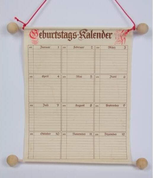 Rnk-Verlag RNK Geburtstagskalender 230 x 300mm 2886