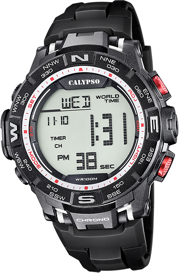 Pánske hodinky Calypso plastové čierne Digitálne náramkové hodinky Calypso D2UK5816/4