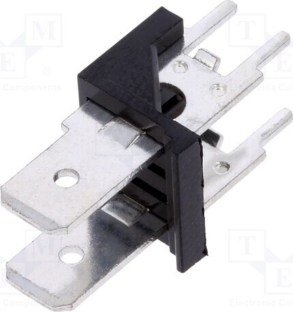 TNE 5x Verbinder: Verbindungsleiste gerade THT 250V 6,3mm Wege: 2 12A XY256V-A(7.62)- _1GH_ST-LP-2