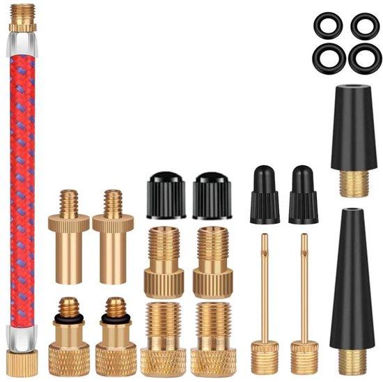 OEM Fahrrad-Adapter-Set - Fahrradpumpen-Set für fatbikes - 21 Teile 2026