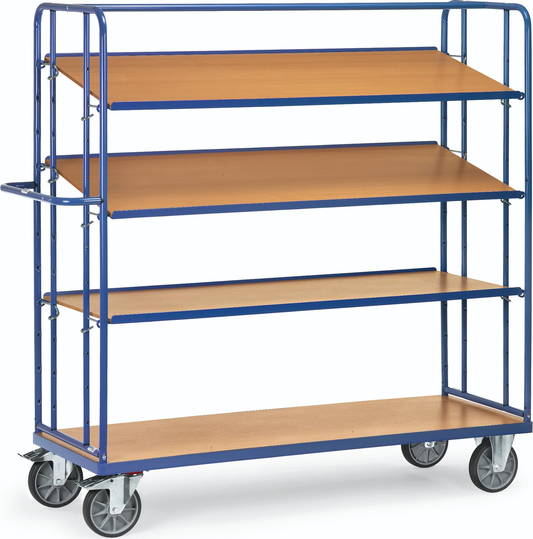 Fetra Etagenwagen mit 3 losen Böden L x B 1250 x 610 mm 500 kg 4395