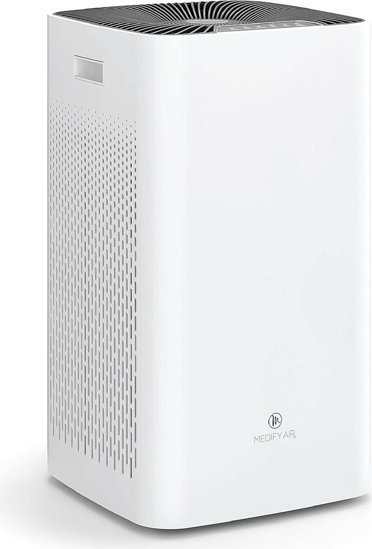 Čistička vzduchu Medify Air MA-112 - 855 m³/h - čistička vzduchu s ionizátorom a HEPA filtrom H13 - 4 úrovne + režim spánku - do 342 m² - proti peľu, alergiám a prachu - biela