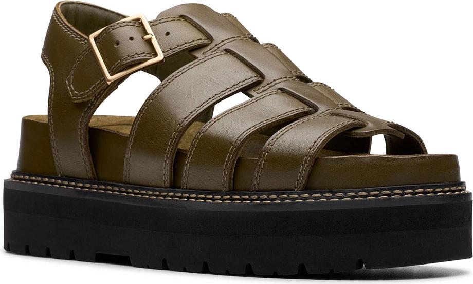 Clarks Shoes Orianna Twist Sandalen Grün EU 37 1/2 Damen Grün EU 37 1/2 26181265-DarkOliveLeather-4.5