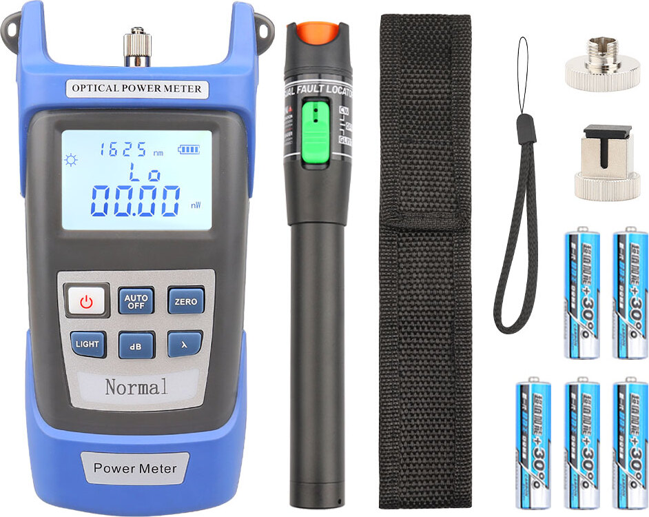 Glasfaser-Terminierungsset – FTTH-Werkzeug Mit 30-km-Visual-Fault-Locator & Leistungsmesser -70–+10 DBm