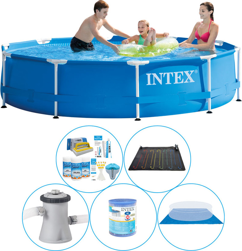 Príslušenstvo k bazénom Plus - 6-dielne - Intex kovový rám 305x76 cm